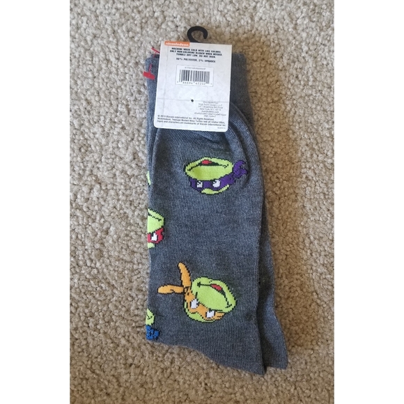 Nickelodeon Teenage Mutant Ninja Turtles Crew Socks - Picture 3 of 3
